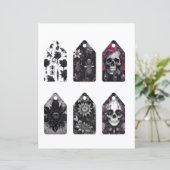 ゴシックスカルとバグのスクラップブックEphemeraラベル (スタンド正面)