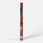 ゴシックスカルとブラックバラ SAMSUNG GALAXYケース (右側面)