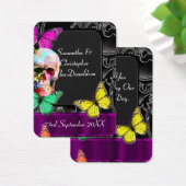 ゴシックスカルとブラック結婚式の引き出物感謝していユーラベル (デスク)