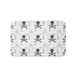 ゴシックスカルとボーンズパンク岩 バスマット