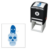 ゴシックスカルとラットハロウィーン セルフインキングスタンプ (インサイチュ)