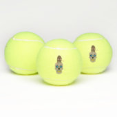 ゴシックスカルとラットハロウィーン テニスボール (マルチ)