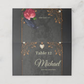 ゴシックスカルとレイヴン。 プレイスカード (外部開封)