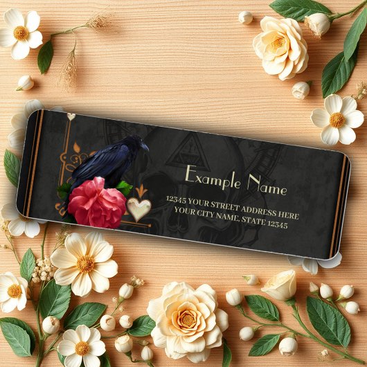 ゴシックスカルとレイヴン。 ラベル