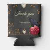 ゴシックスカルとレイヴン。 缶クーラー (正面)