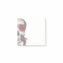 ゴシックスカルとレッドローズ