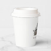 ゴシックスカルと与えバラ感謝してい友好 紙コップ (右)