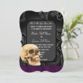 ゴシックスカルと結婚黒 招待状 (スタンド正面)