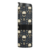 ゴシックスカルと青フローラ タンブラー (回転右)