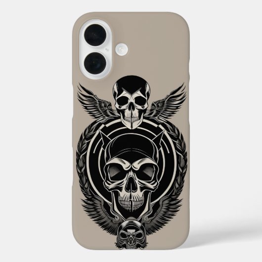 ゴシックスカルの複雑な詳細 Case-Mate iPhoneケース (裏面)