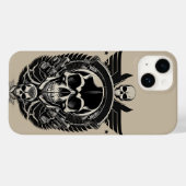 ゴシックスカルの複雑な詳細 Case-Mate iPhoneケース (裏面 (横))