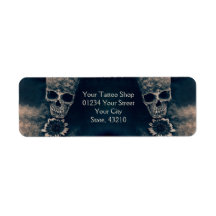 ゴシックスカルひまわりヴィンテージアンティークスタイル