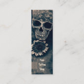 ゴシックスカルひまわりヴィンテージ暗色学院 スキニー名刺 (正面)