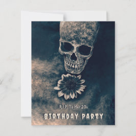 ゴシックスカルひまわりRIP To her 20s Budget