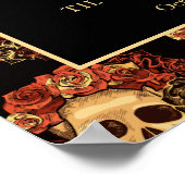 ゴシックスカルへようこそハロウィーン結婚 ポスター (角)