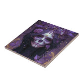 ゴシックスカルウィメンダークファンタジーアート タイル (側面)