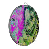 ゴシックスカルウォーターカラーハロウィンネオンアート ダーツボード (正面左)