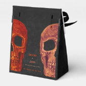 ゴシックスカルオレンジブラックハロウィンサンキュー フェイバーボックス (裏面サイド)