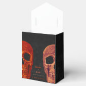 ゴシックスカルオレンジブラックハロウィンサンキュー フェイバーボックス (オープン)