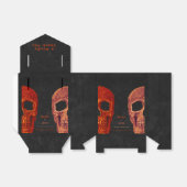 ゴシックスカルオレンジブラックハロウィンサンキュー フェイバーボックス (折り畳みなし)