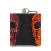 ゴシックスカルオレンジブラックハロウェディング フラスク (裏面)