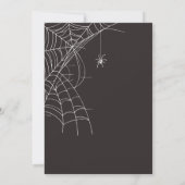 ゴシックスカルクラウン蝶フローラハロウィーン 招待状 (裏面)