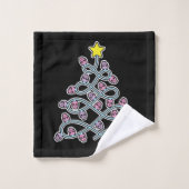 ゴシックスカルクリスマスツリータオルセット バスタオルセット (ウォッシュタオル)