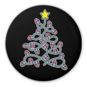 ゴシックスカルクリスマスツリーノブ セラミックノブ (正面)