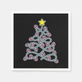 ゴシックスカルクリスマスツリー紙ナプキンス スタンダードカクテルナプキン (正面)