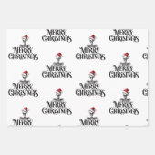 ゴシックスカルクリスマスラッピング紙 ラッピングペーパーシート (正面2)