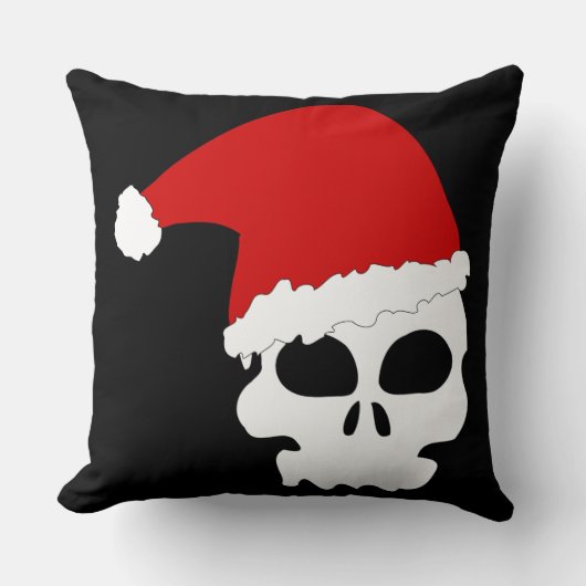 ゴシックスカルクリスマス クッション (正面)