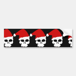 ゴシックスカルクリスマス バンパーステッカー