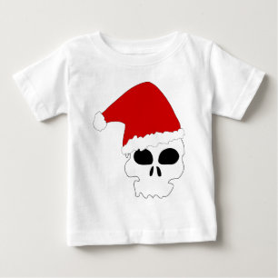 ゴシックスカルクリスマス ベビーTシャツ