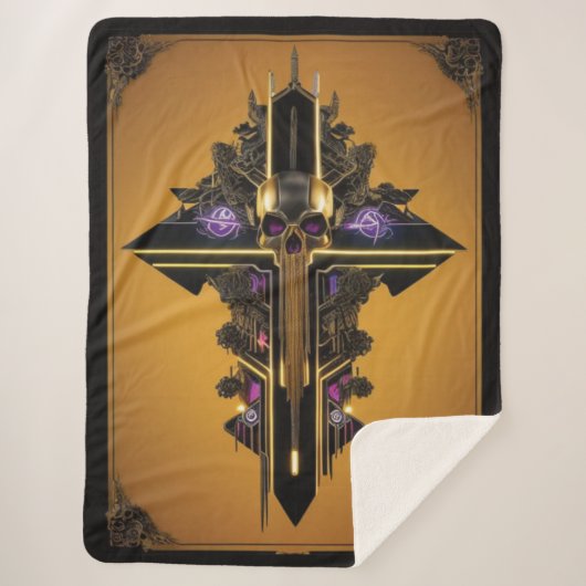 ゴシックスカルシェルパブランケット シェルパブランケット (正面)
