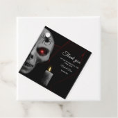 ゴシックスカルスパイダーキャンドル – ダークムーディハロウィーン フェイバータグ (インサイチュ)