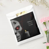 ゴシックスカルスパイダーキャンドル – ダークムーディハロウィーン フェイバーバッグ (封をした状態)