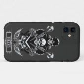 ゴシックスカルデザイン Case-Mate iPhoneケース (裏面(横))