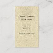 ゴシックスカルトップハットセピアヴィンテージ 名刺 (裏面)