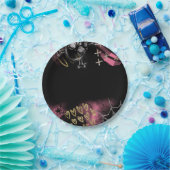 ゴシックスカルハロウィンスウィート16バースデーパーティー ペーパープレート (パーティー)