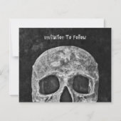 ゴシックスカルハロウィーン日付予算を保存 (裏面)