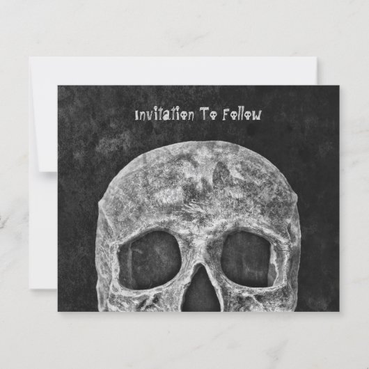 ゴシックスカルハロウィーン日付予算を保存 (裏面)