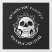 ゴシックスカルハロウィーン ウィンドウサイン (シート)