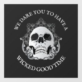 ゴシックスカルハロウィーン ウィンドウサイン