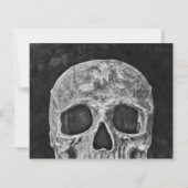 ゴシックスカルハローウィンパーティ予算招待状 (裏面)