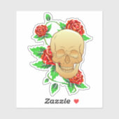 ゴシックスカルバラとつる植物防水 シール (シート)