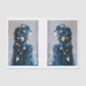 ゴシックスカルバラティール(緑がかった色)アイボリーデクページR&L 155 薄葉紙 (正面)