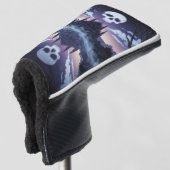 ゴシックスカルパターカバー ゴルフヘッドカバー (3/4 正面)