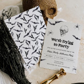 ゴシックスカルパーティーハローウィンパーティ 招待状