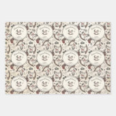 ゴシックスカルピンクローズカボッキンガールハロウィーン ラッピングペーパーシート (正面)