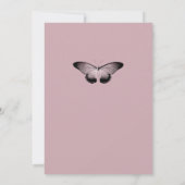 ゴシックスカルフローラブライダルシャワー招待 招待状 (裏面)